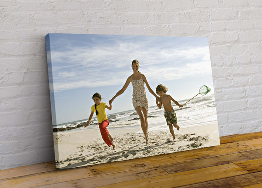 Personalised Your Photo Picture Printed On To Canvas Art Print Present Gift