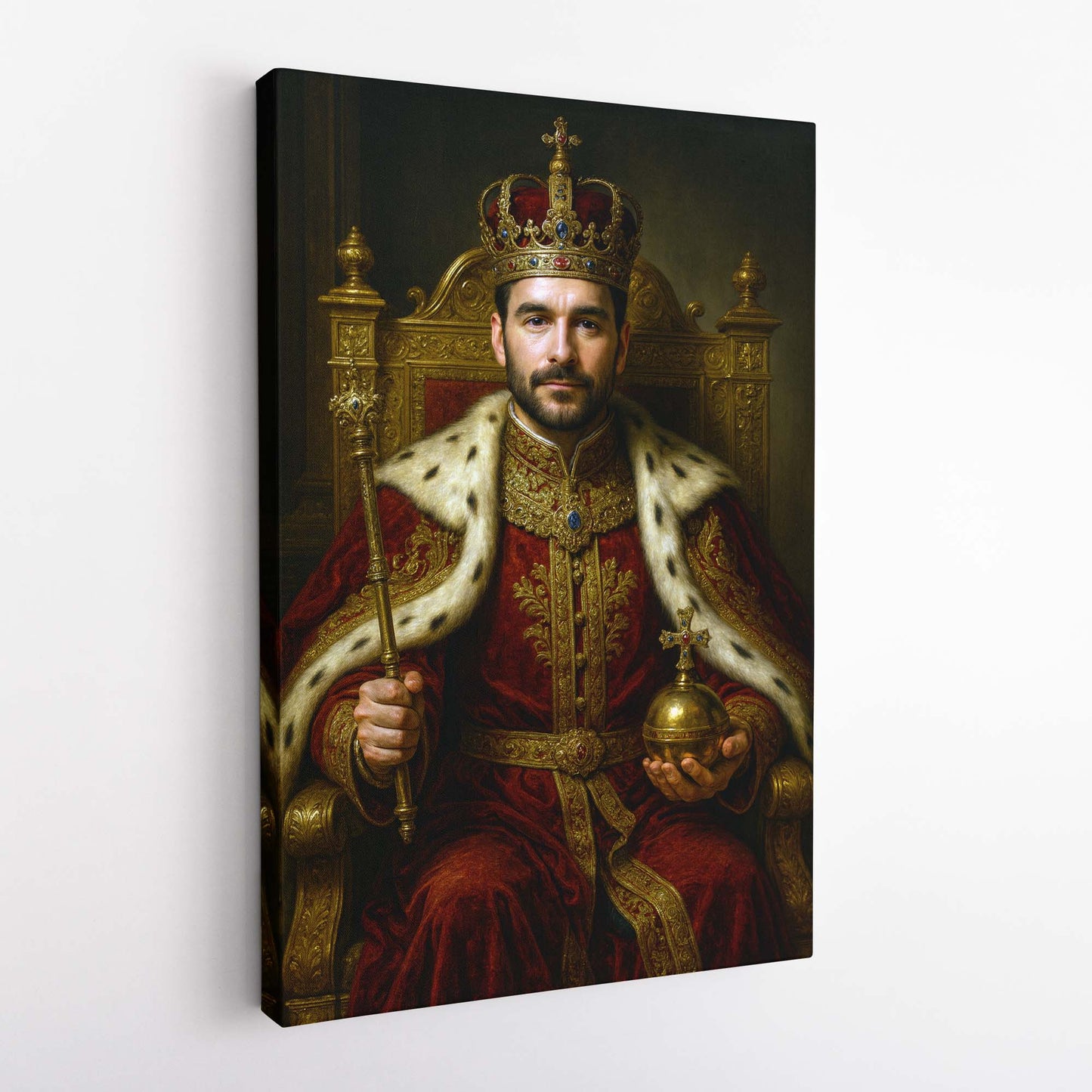 Royal cinematic portrait from photo with dramatic lighting