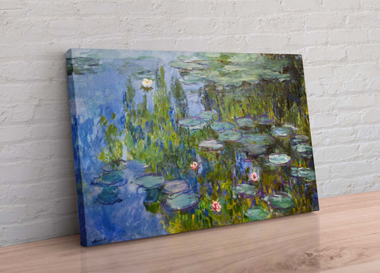 Claude Monet Water Lilies (1915) Framed Canvas Wall Art Picture Print