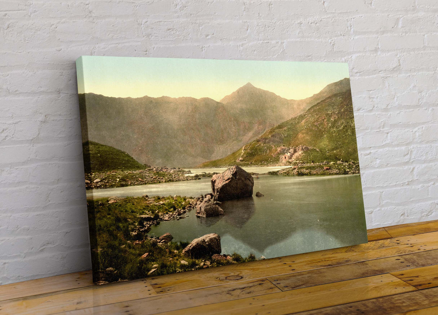 Yr Wyddfa (Snowdon) From Llyn Llydaw Reproduction Canvas Picture Print